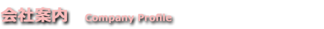 会社案内　Company Profile